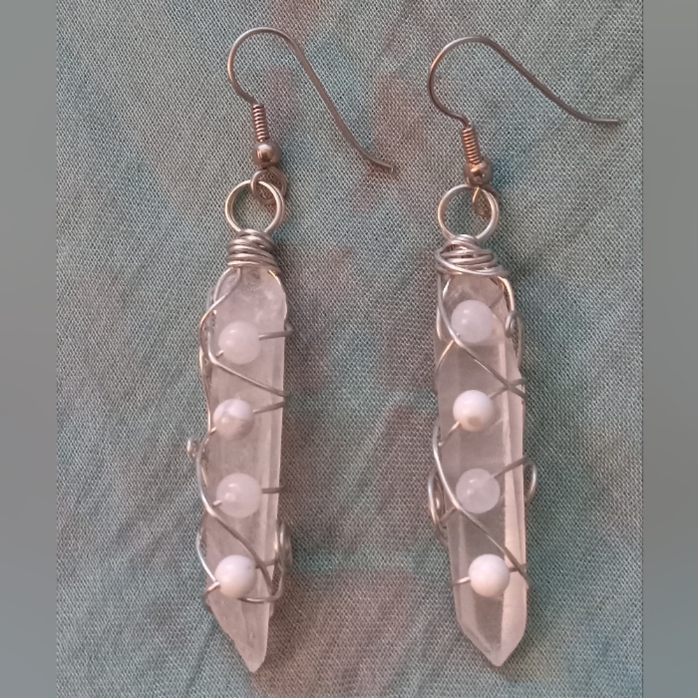 Handmade Air Element Dangle Earrings